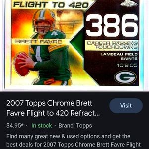 Football trading card